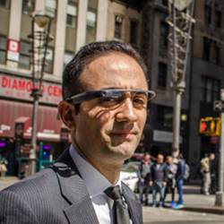 Ron Khordi Inspects diamond using Google Glass