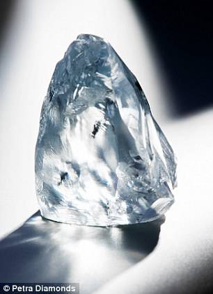 The Blue diamond discovered by Petra diamonds