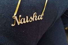 Naisha DIamond Name Pendant