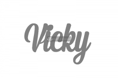 Vicky Name Ring