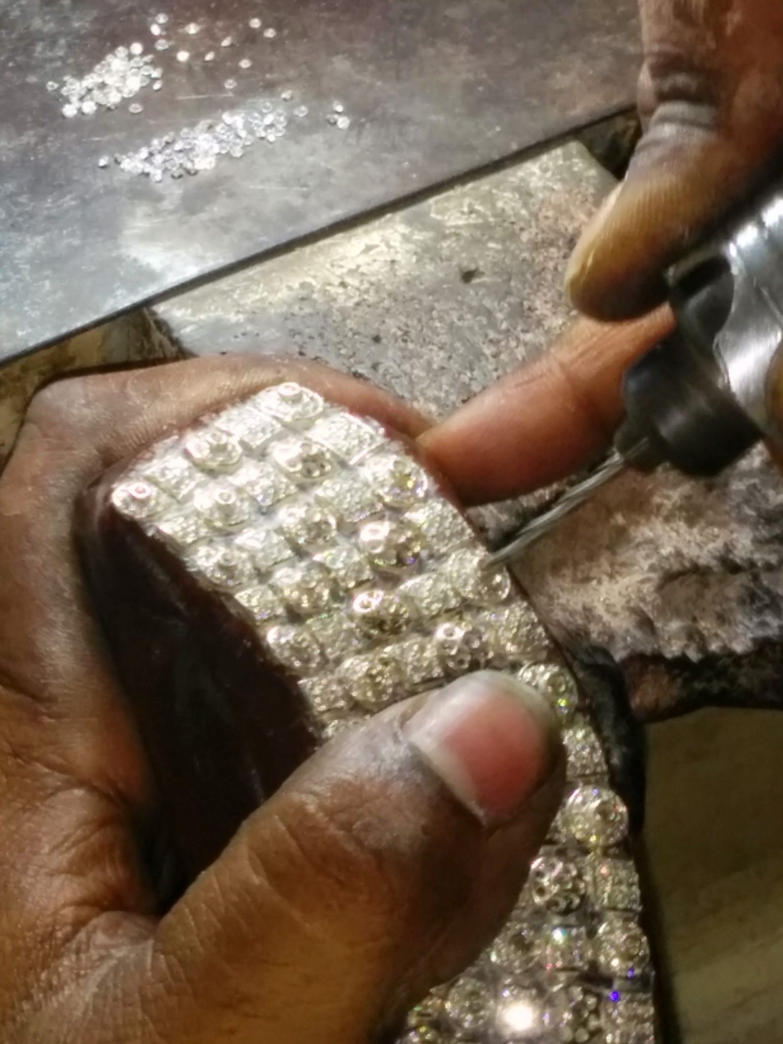 Diamond Setting Process