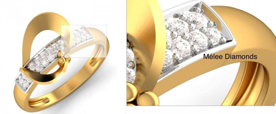 enlarged version of mélee diamonds