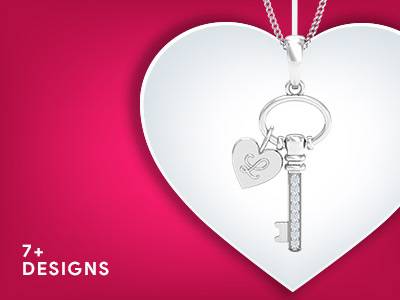Lock, Key & Heart Pendant