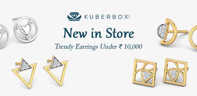 Gold Earrings under INR 10000