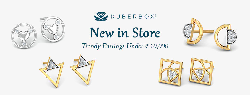 Gold Earrings under INR 10000