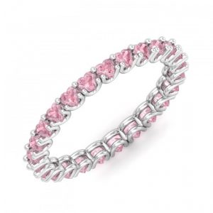 Heart Shaped Eternity Rings