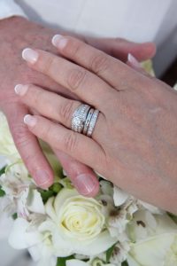 This Eternity Ring is made of 11 diamonds, each of size 5 cents. It is 2.5 mm wide. 