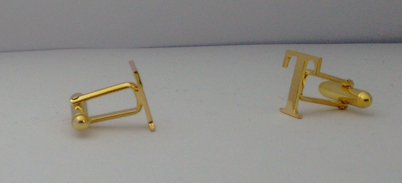 T Cufflink Initials 2