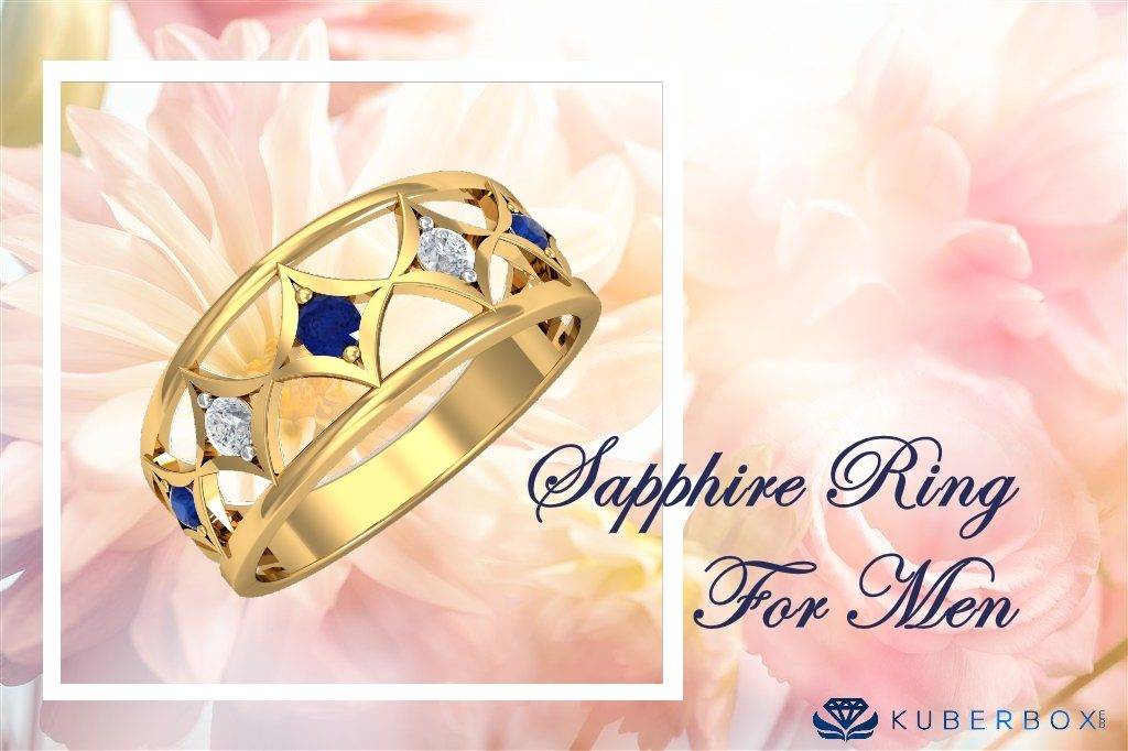 Sapphire ring for men