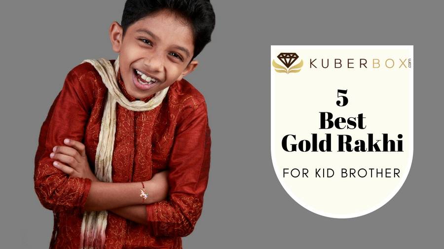 Best Gold Rakhi for Kid Brother