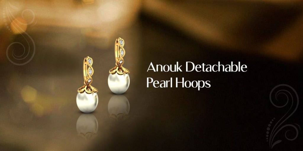 anouk detachable pearl hoops