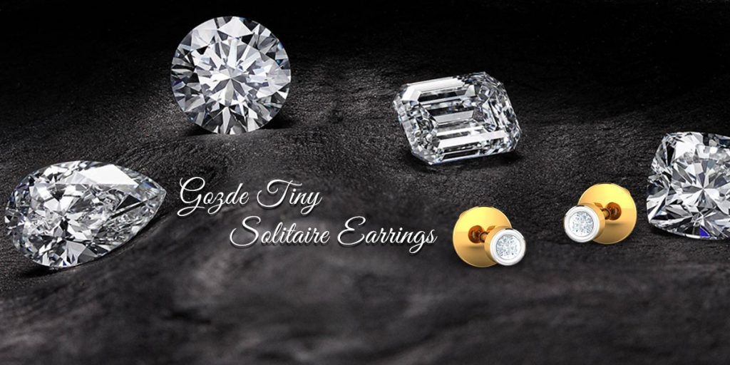 Gozde Tiny Solitaire Earrings