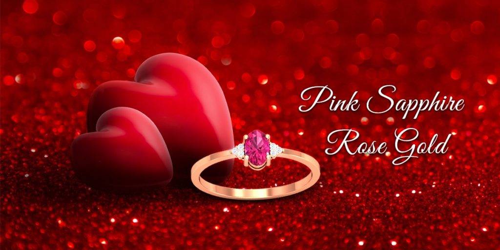 pink sapphire rose gold ring