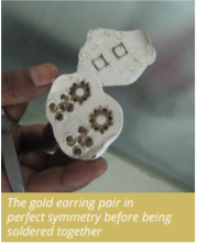 gold earring pair