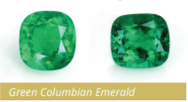 green coloumn of emerald