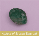 piece of broken emerold