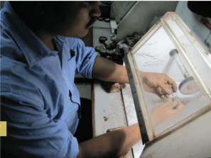 polishing wheel for finishing process of jewellery