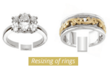 resizing of rings