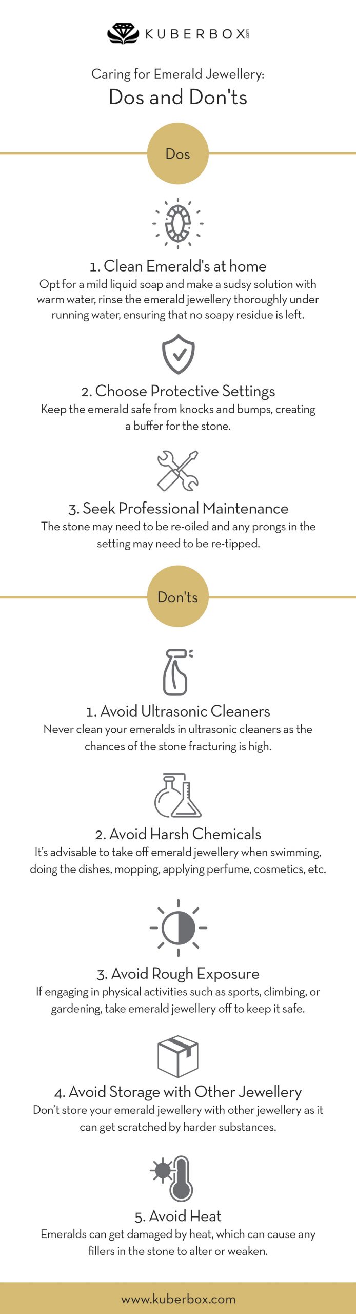 Caring for Emerald Jewellery – Do’s and Don’ts Infographic 2021 1 learn how to take care of emerald jewellery