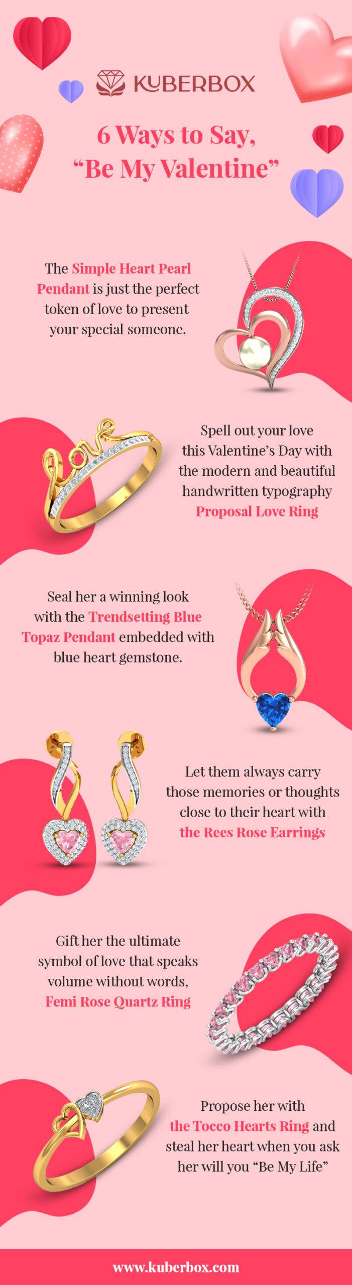 valentine jewellery infographic