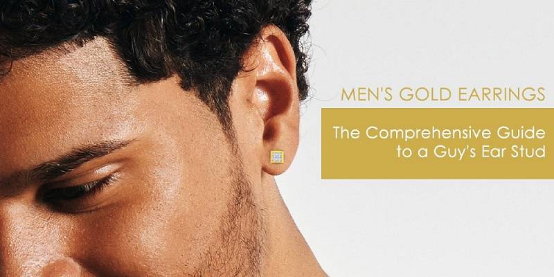 mens gold earring guide