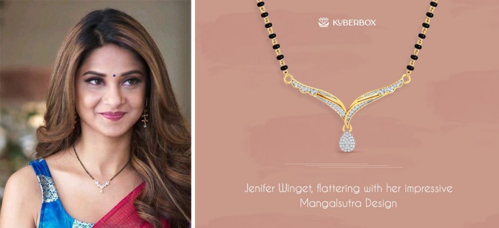 tv actress jenifer winget mangalsutra design