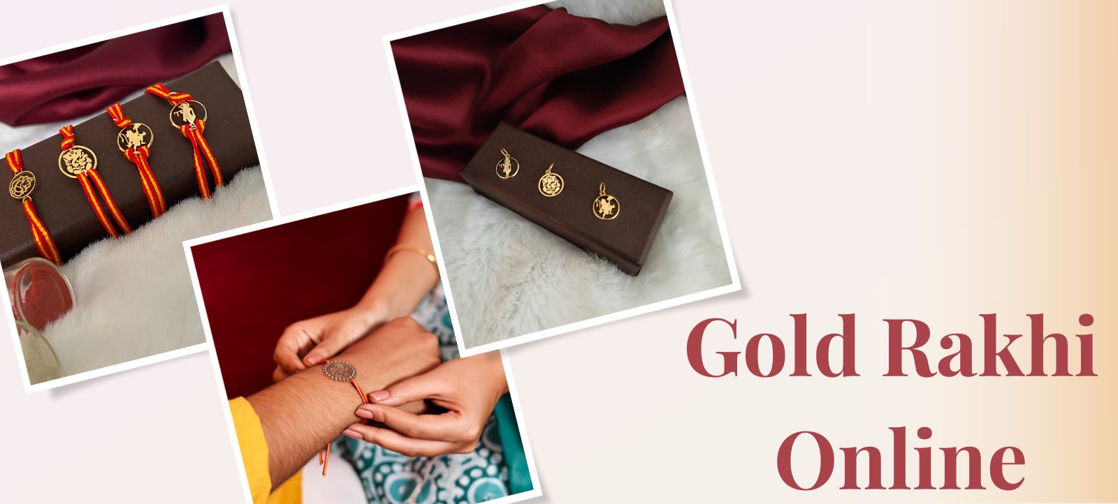 Gold rakhi for baby shower sales