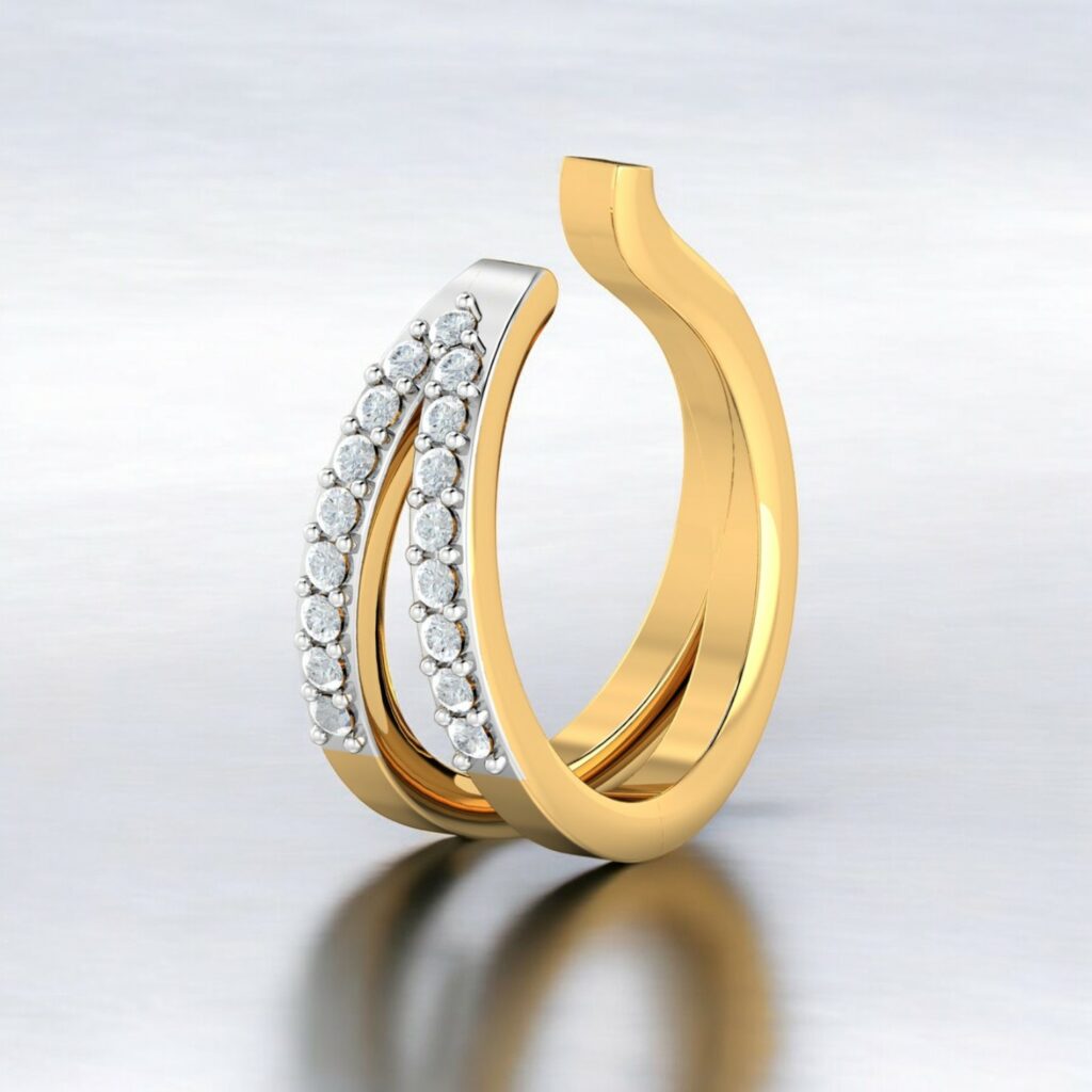 Alizeh Diamond Nose Ring (Non-Pierced)
