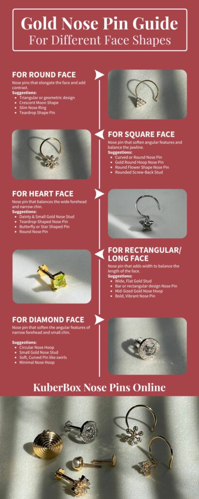 Which Gold Nose Pin Will Suit My Face Shape