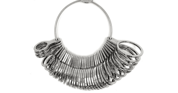 metal finger ring sizer, metal finger ring sizer to measure ring size at home, multiple metal rings to check finger ring size