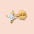 Solitaire Nose Pin For Her