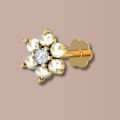 Floral Gemstone Nose Pin