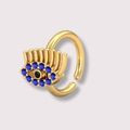 Blue Sapphire Nose Pin For Her