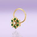 Emerald Nose Pin For Her