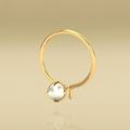 White Wire Nose Pin