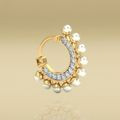 Bridal White Nose Pin