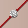 Motifs Silver Rakhi