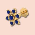 Blue Sapphire Nose Pin