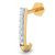J Shape Nose Pin