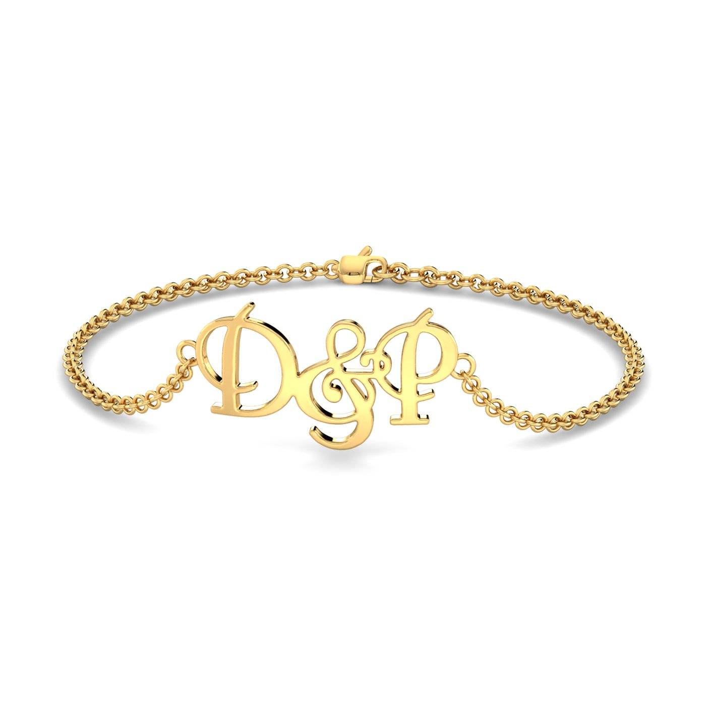 Initials D&P Chain Bracelet