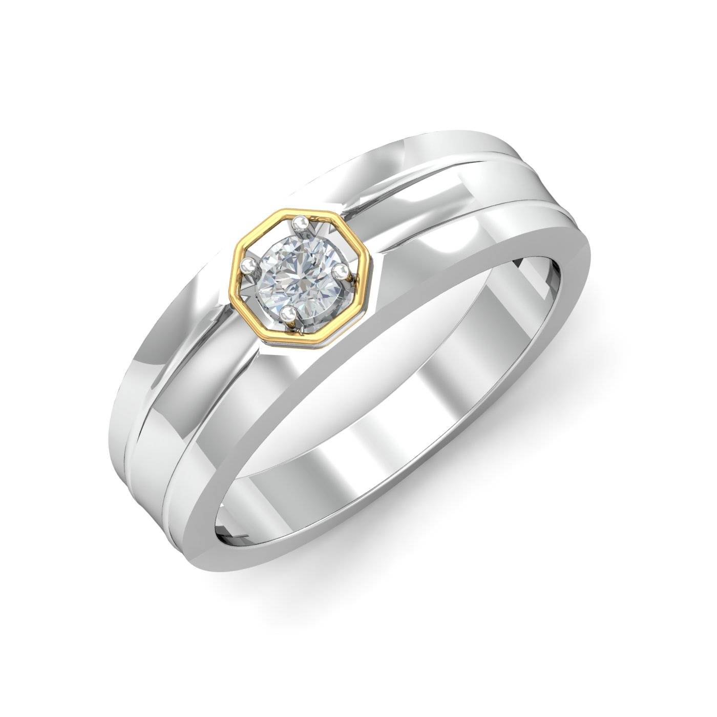 Robinet Men's Solitaire Band