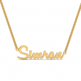 Simran Dainty Name Pendant - KuberBox.com
