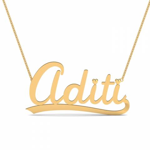 Aditi Name Pendant 