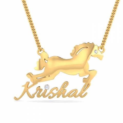 Horse Pendant and Necklace, Private Mint Horse Medallion Hand Cut, 14 Karat  Gold and Rhodium Plated, 1 in Diameter, R 694 - Etsy