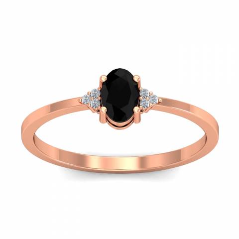 Classic French 14K Black Gold 3.0 Ct Black Diamond Solitaire Wedding Ring  Wedding Band Bridal Set R401S-14KBGBD | Caravaggio Jewelry