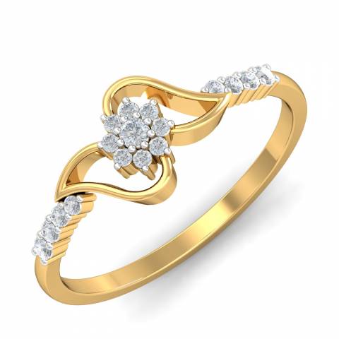 Infinity Design Solitaire Engagement Ring in 14k Solid Gold – NORM JEWELS