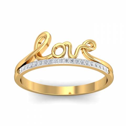 Paloma's Graffiti Love Ring in Yellow Gold, Small | Tiffany & Co.
