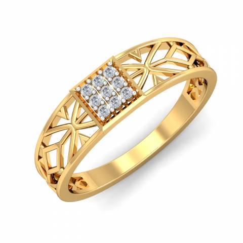 Elegant Men's Diamond Ring By Lagu Bandhu - Lagu Bandhu