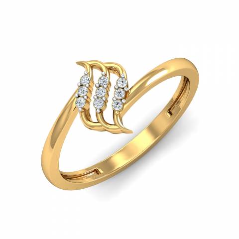 Diamond Daily Wear Ring Online in India - Zaveribros
