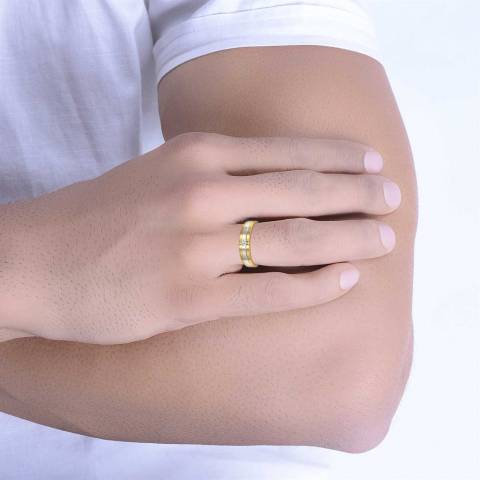 SPE Gold - Duo Leaf Design Couple Ring - Poonamallee